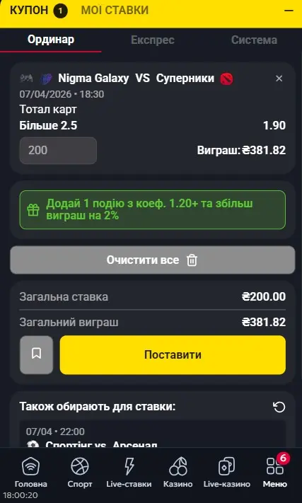 Ставки на тотал карт у DOTA 2