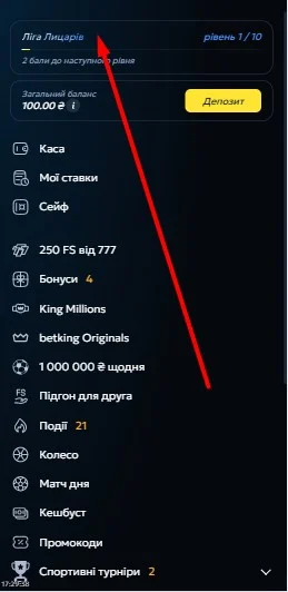 Участие в программе лояльности.