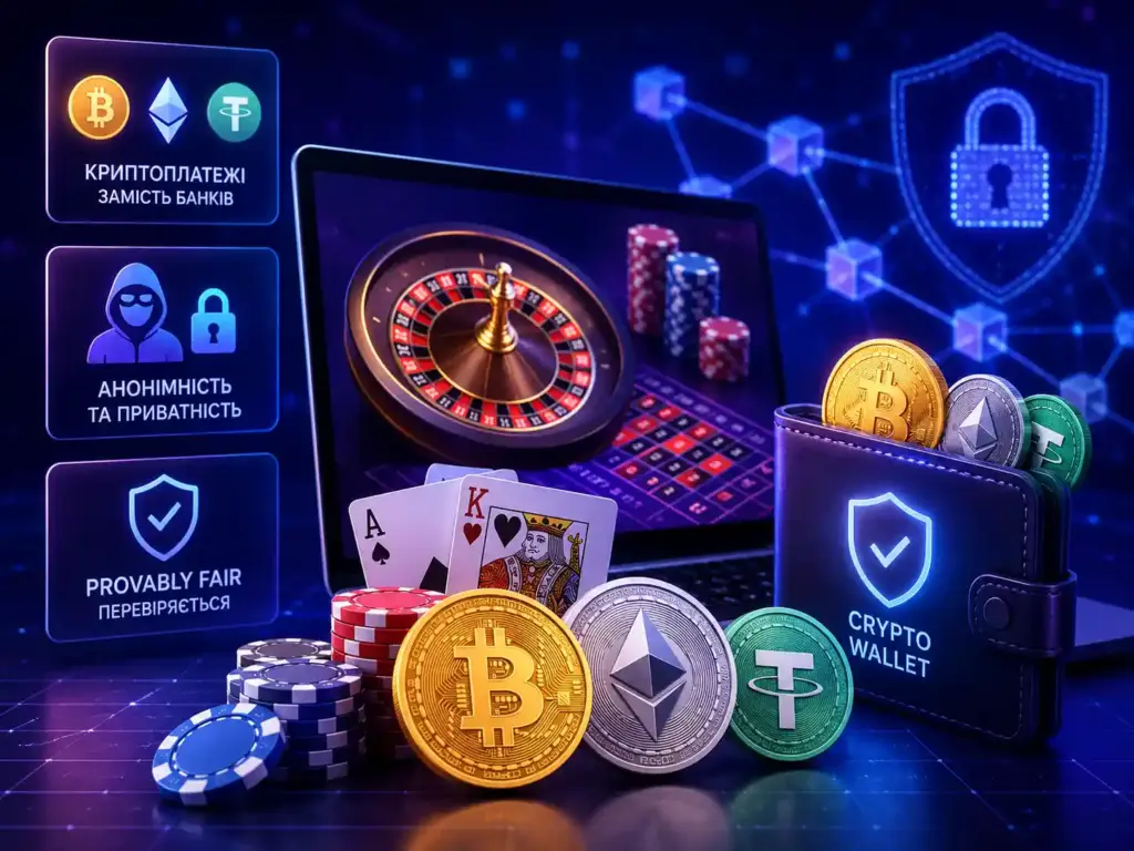 Futuristic crypto casino interface design