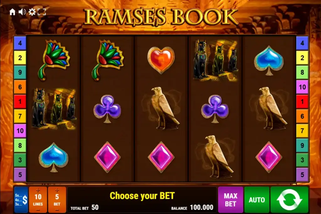 Слот Ramses Book з єгипетською тематикою