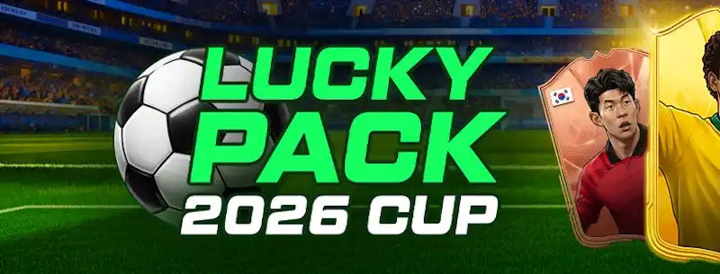 Банер Lucky Pack 2026 Cup із футбольним м’ячем