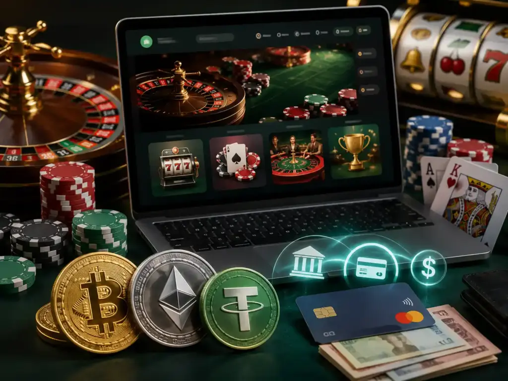 Крипто казино с Bitcoin, Ethereum і Tether