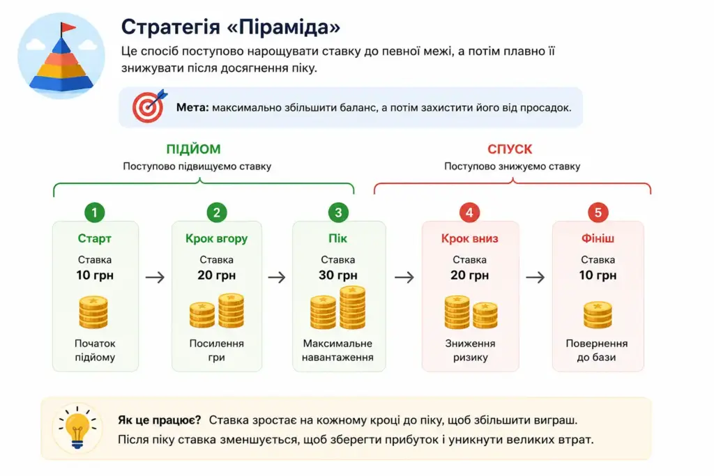 Інфографіка стратегії Піраміда
