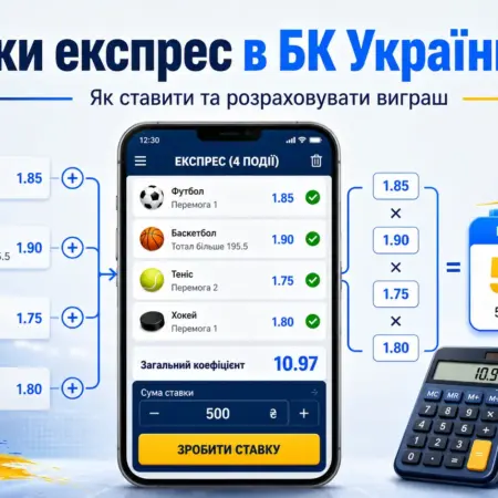 Ставки експрес в БК України 2026: як ставити та розраховувати виграш