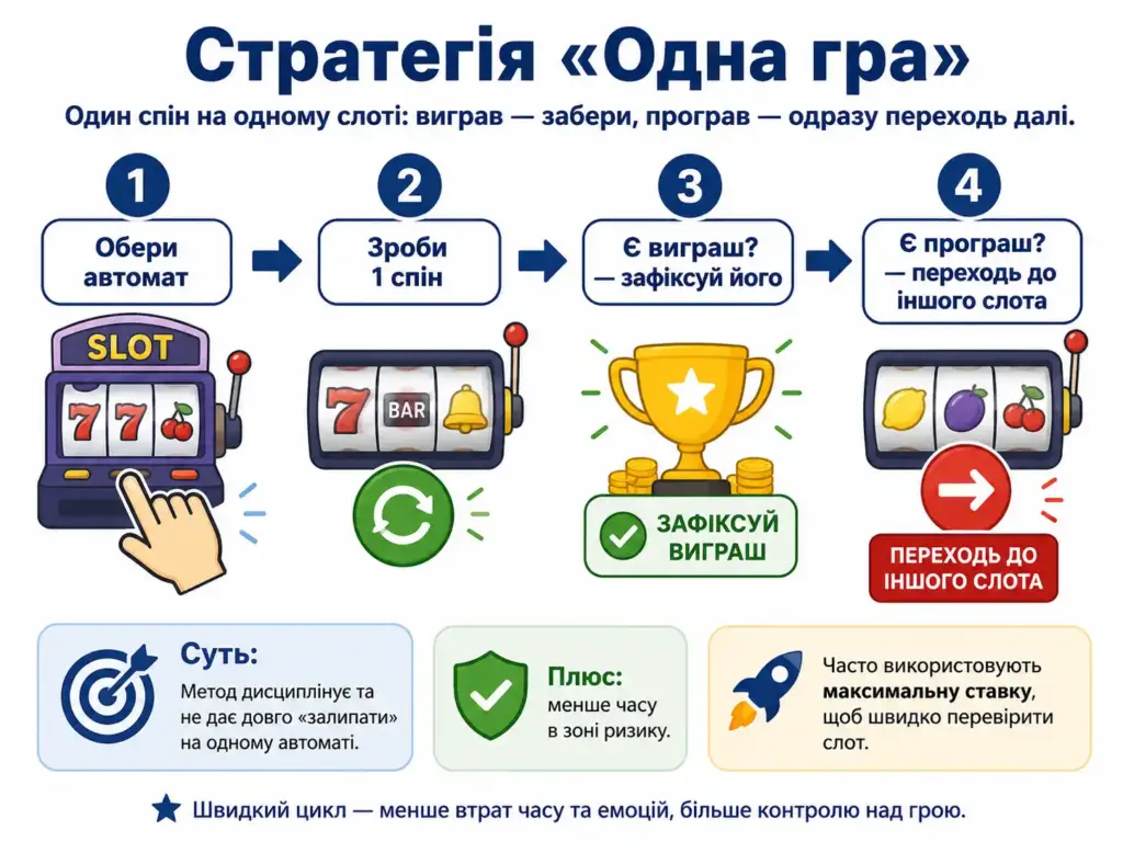 Інфографіка стратегії Одна гра