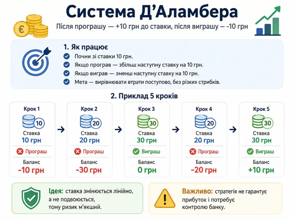 Інфографіка системи Д’Аламбера