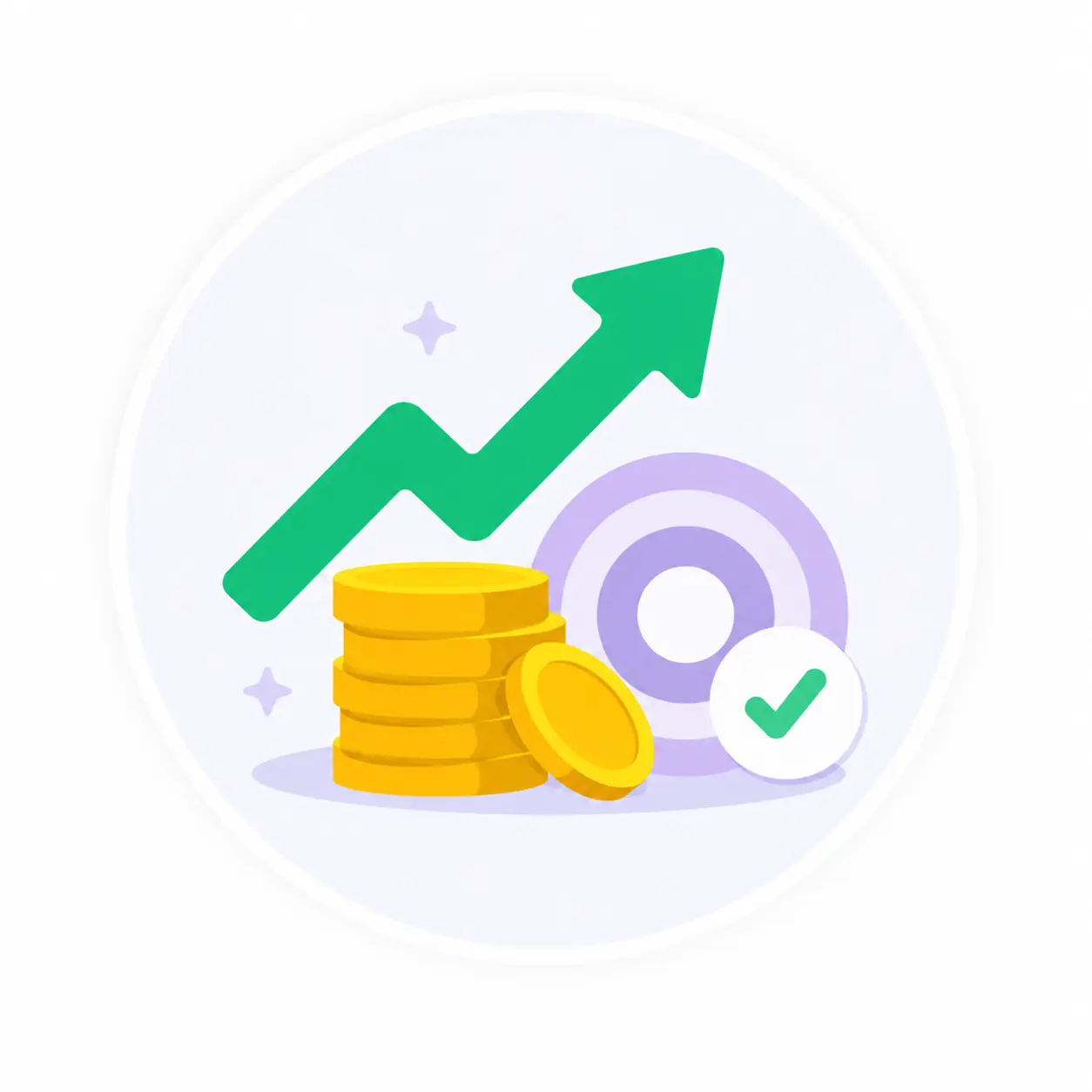 Кругла іконка Take-Profit