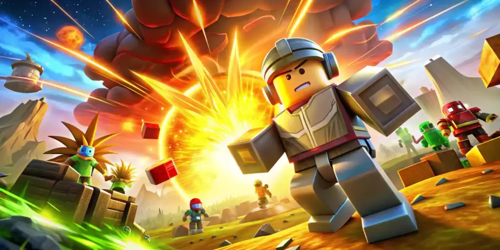 Персонажі Roblox під час вибухової пригоди