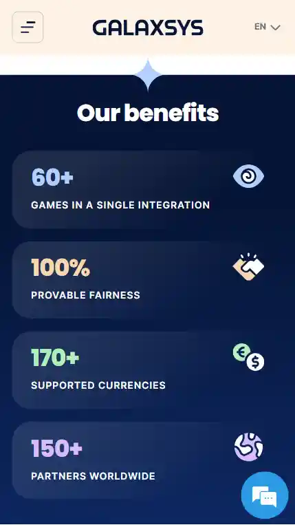 Переваги ігрового провайдера Galaxsys