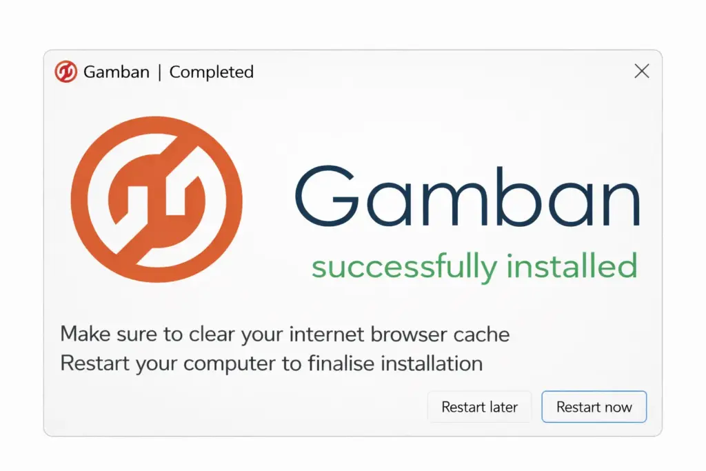 Полная перезагрузка gamban