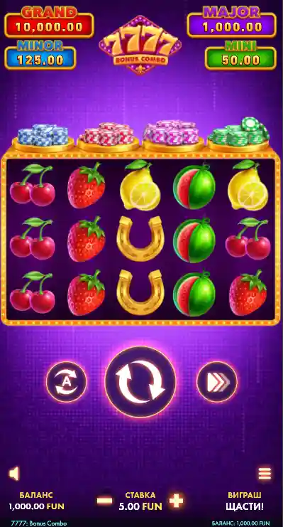 7777 Bonus Combo та 3 Crown Bonus Combo