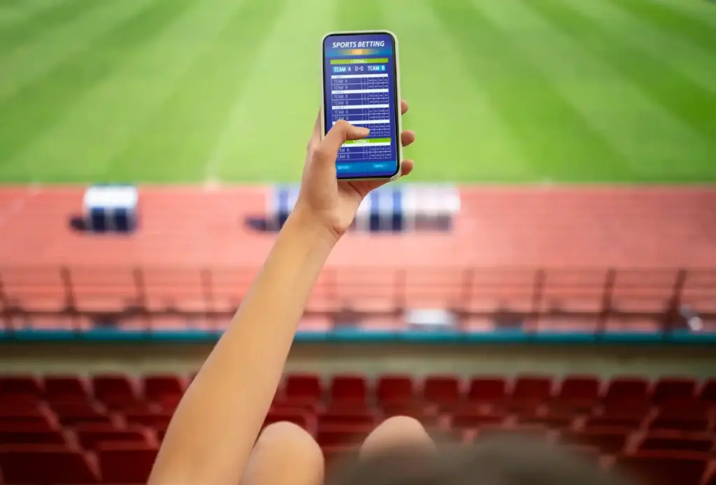 Ставки на спорт у смартфоні під час матчу