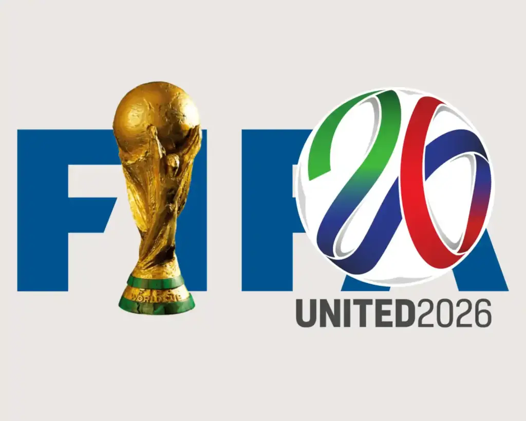 Кубок світу FIFA 2026 на фоні логотипу турніру